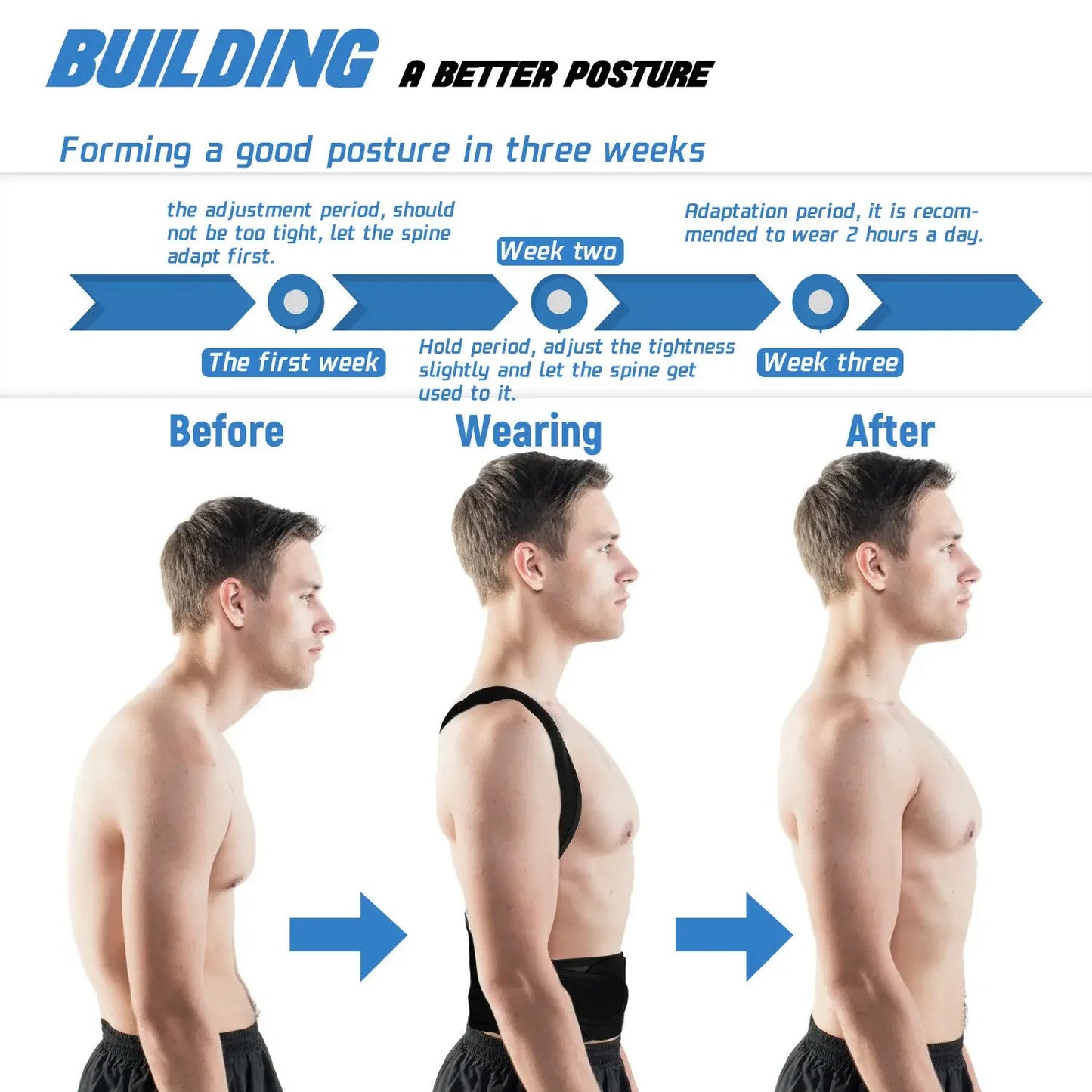 AlignPro Posture Corrector — Adjustable Back Support Brace