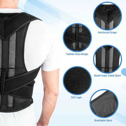 AlignPro Posture Corrector — Adjustable Back Support Brace